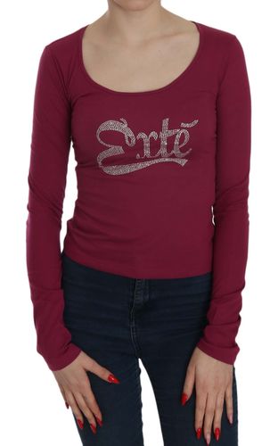 Crystal Embellished Long Sleeve Casual Women's Top - Exte - Modalova