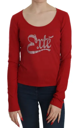 Crystal Embellished Long Sleeve Women's Blouse - Exte - Modalova