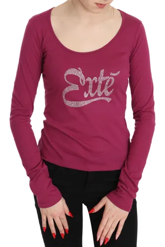 Crystal Embellished Long Sleeve Women's Top - Exte - Modalova