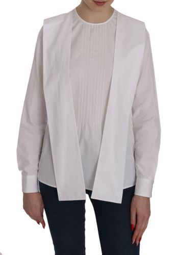 Crew Neck Long Sleeve Cotton Women's Blouse - Dsquared² - Modalova
