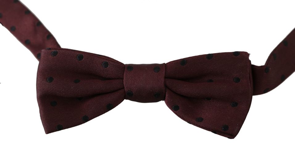 Dotted Silk Adjustable Neck Papillon Bow Men's Tie - Dolce & Gabbana - Modalova
