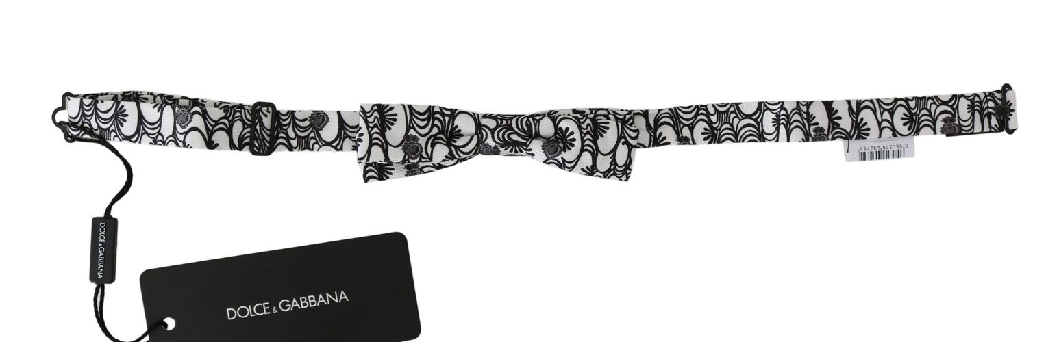 Pattern Silk Adjustable Neck Papillon Men's Tie - Dolce & Gabbana - Modalova