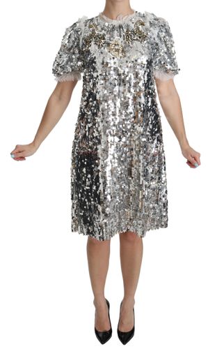 Sequined Crystal Shift Gown Women's Dress - Dolce & Gabbana - Modalova