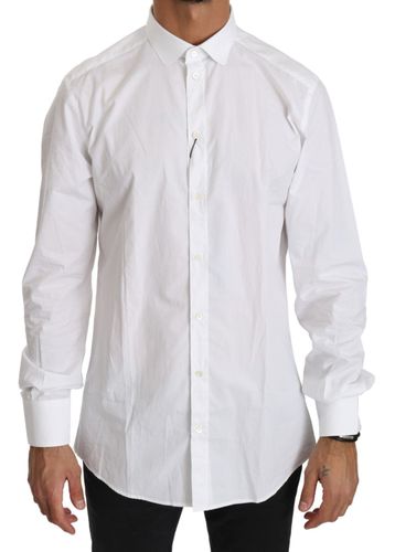 Cotton Long Sleeve Top Men's Shirt - Dolce & Gabbana - Modalova