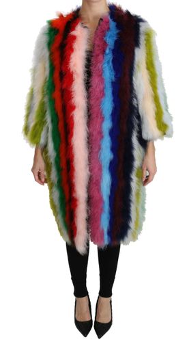 Turkey Feather Cape Fur Women's Coat - Dolce & Gabbana - Modalova