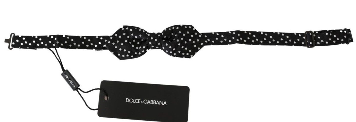 Polka Dots Mens NeckMen's Papillon 100% Silk Bow Men's Tie - Dolce & Gabbana - Modalova