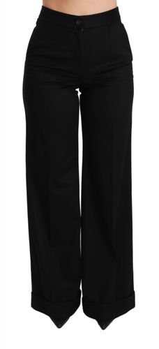 Wide Leg Flared Trouser Cashmere Women's Pants - Dolce & Gabbana - Modalova