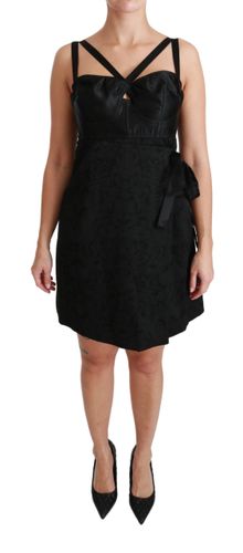 Stretch Satin Jacquard Mini Women's Dress - Dolce & Gabbana - Modalova