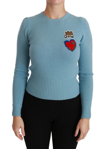 Wool Queen Heart Pullover Women's Sweater - Dolce & Gabbana - Modalova