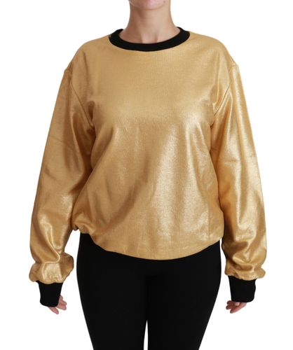 Cotton Crewneck Pullover Women's Sweater - Dolce & Gabbana - Modalova