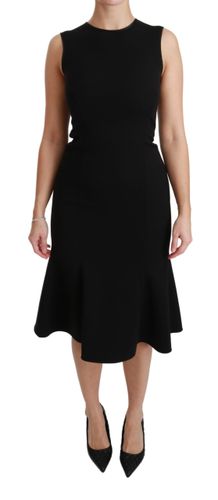 Fit Flare Wool Stretch Sheath Women's Dress - Dolce & Gabbana - Modalova