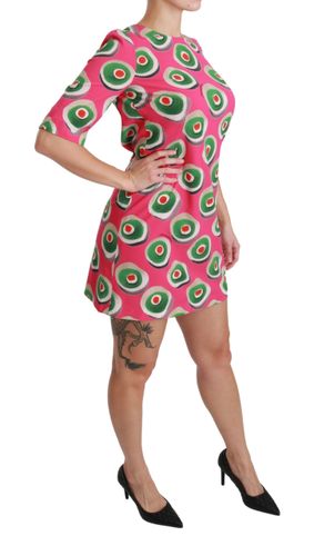 Silk Cup Cake Shift Stretch Women's Dress - Dolce & Gabbana - Modalova