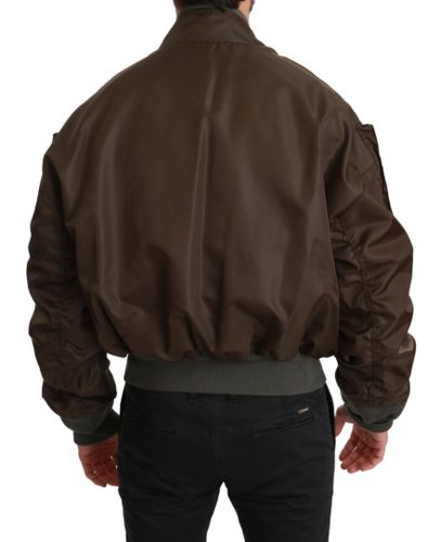 Beaded Crown Skull Logo Men's Jacket - Dolce & Gabbana - Modalova
