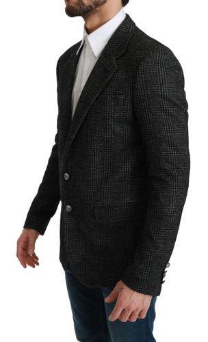 Plaid Check Slim Fit Jacket Men's Blazer - Dolce & Gabbana - Modalova