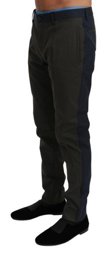 Blue Stripes Trouser Cotton Men's Pants - Dolce & Gabbana - Modalova