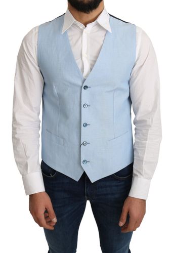 Viscose Stretch Formal Coat Men's Vest - Dolce & Gabbana - Modalova