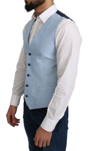 Viscose Stretch Formal Coat Men's Vest - Dolce & Gabbana - Modalova