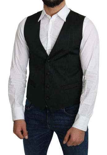 Silk Formal Coat Men's Vest - Dolce & Gabbana - Modalova