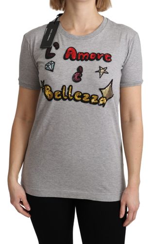 Cotton Amore e Bellezza Top Women's T-shirt - Dolce & Gabbana - Modalova