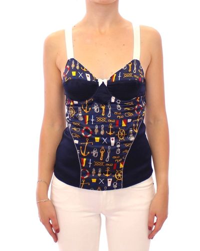 Sailor Motive Tank Women's Top - Dolce & Gabbana - Modalova
