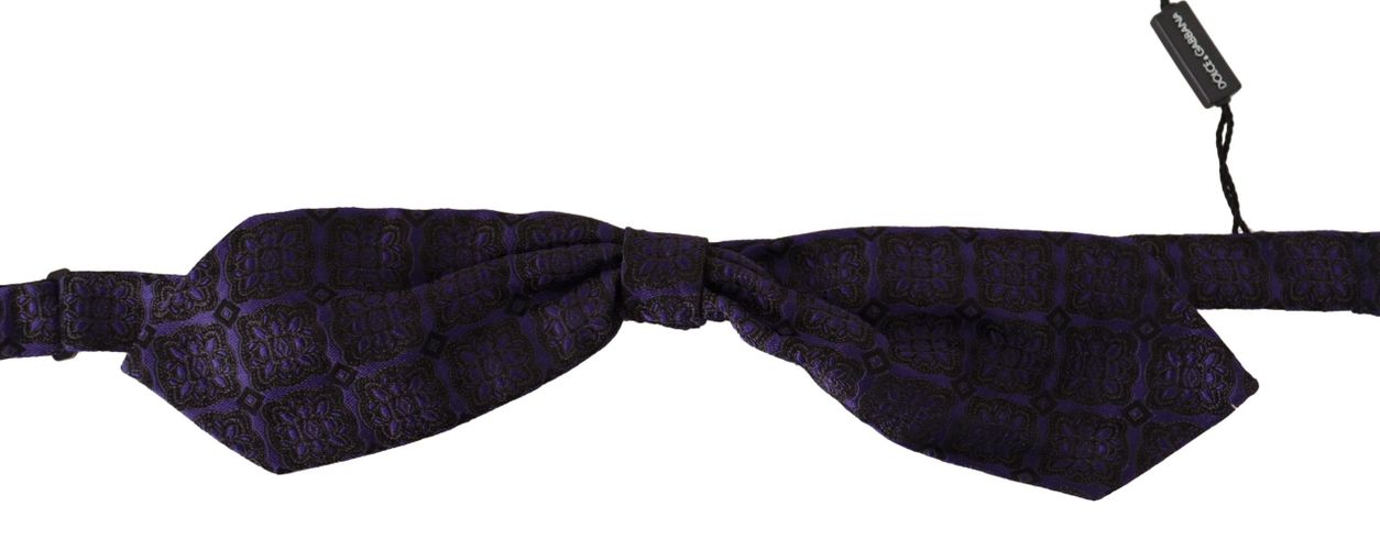 Geometric Silk Adjustable Neck Papillon Men's Tie - Dolce & Gabbana - Modalova