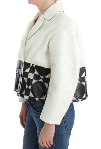 Cropped Leather Women's Jacket - Andrea Pompilio - Modalova