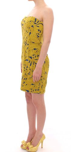 Blue Strapless Bubble Mini Shift Women's Dress - Sachin & Babi - Modalova