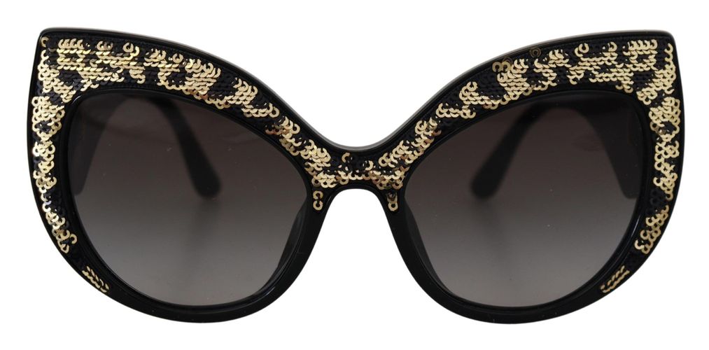 Gold Sequin Butterfly Polarized DG4326 Women's Sunglasses - Dolce & Gabbana - Modalova