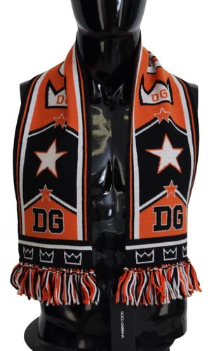 DG Logo Printed Men Neck Wrap Shawl Men's Scarf - Dolce & Gabbana - Modalova