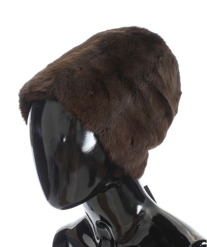 Weasel Fur Womens Cashmere Hat Beanie - Dolce & Gabbana - Modalova
