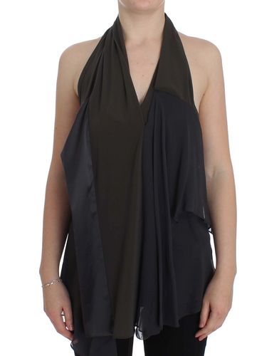 Blue Stretch Blouse Women's Top - CORA GROPPO - Modalova