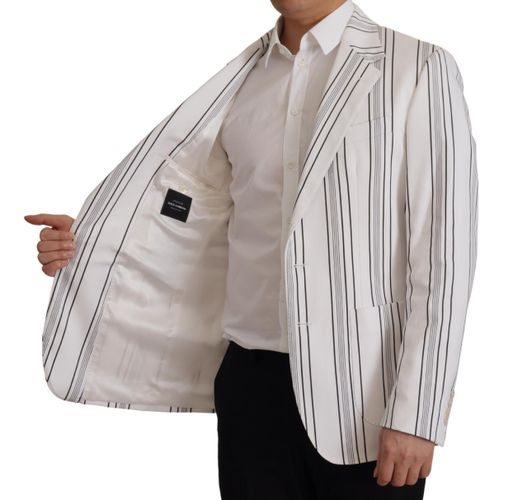 Stripes Cotton Single Breasted Men's Blazer - Dolce & Gabbana - Modalova