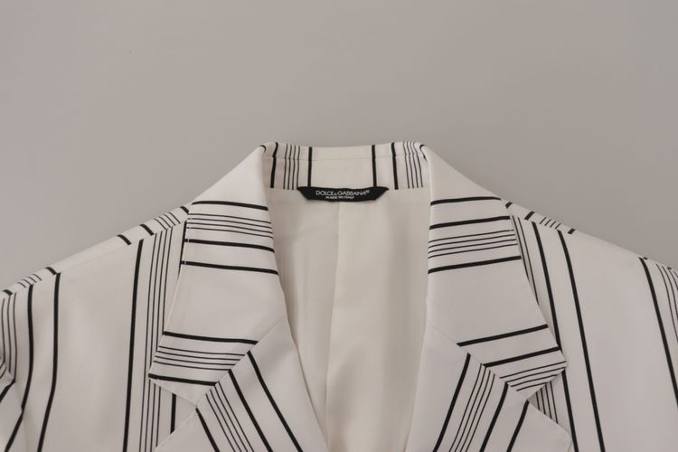 Stripes Cotton Single Breasted Men's Blazer - Dolce & Gabbana - Modalova