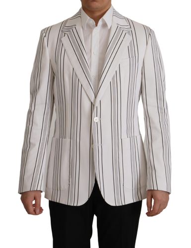 Stripes Cotton Single Breasted Men's Blazer - Dolce & Gabbana - Modalova