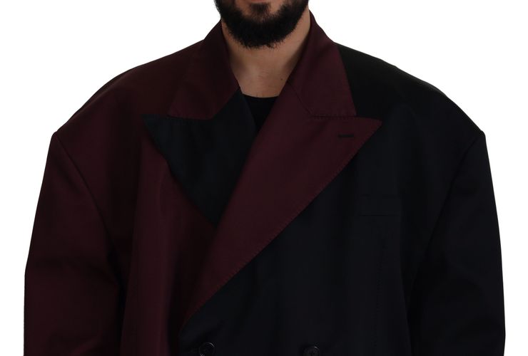 Polyester Double Breasted Men's Jacket - Dolce & Gabbana - Modalova