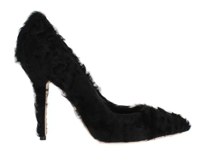 Xiangao Lamb Fur Leather Women's Pumps - Dolce & Gabbana - Modalova