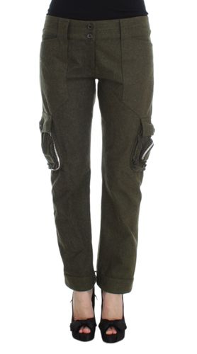 Wool Blend Loose Fit Cargo Women's Pants - Ermanno Scervino - Modalova