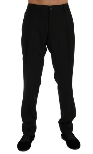 Striped Wool Stretch Men's Pants - Dolce & Gabbana - Modalova