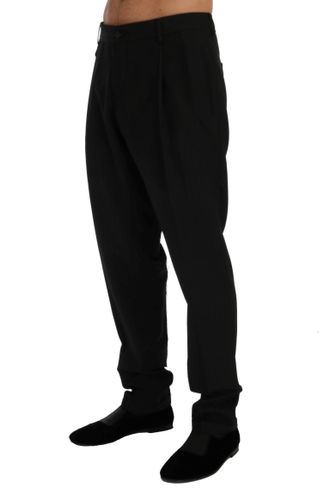 Striped Wool Stretch Men's Pants - Dolce & Gabbana - Modalova