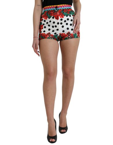 Floral Polka Dot Hot Pants Women's Shorts - Dolce & Gabbana - Modalova