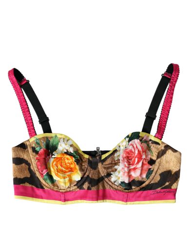 Floral Sleeveless Bustier Crop Women's Top - Dolce & Gabbana - Modalova