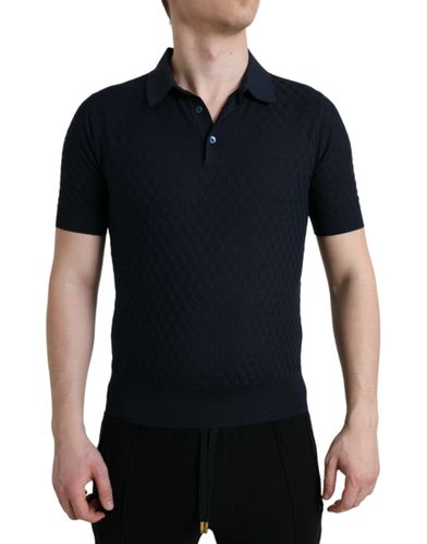 Dark Collared Short Sleeve Polo Men's T-shirt - Dolce & Gabbana - Modalova