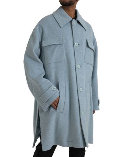 Wool Button Trench Coat Men's Jacket - Dolce & Gabbana - Modalova