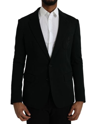 Wool Notch Single Breasted Coat Men's Blazer - Dolce & Gabbana - Modalova