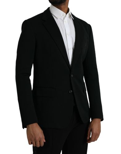 Wool Notch Single Breasted Coat Men's Blazer - Dolce & Gabbana - Modalova