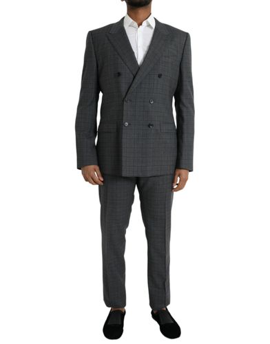 Plaid Wool MARTINI Formal 2 Piece Men's Suit - Dolce & Gabbana - Modalova