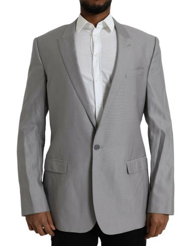 Wool Peak Single Breasted Coat Men's Blazer - Dolce & Gabbana - Modalova