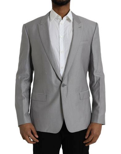 Wool Peak Single Breasted Coat Men's Blazer - Dolce & Gabbana - Modalova