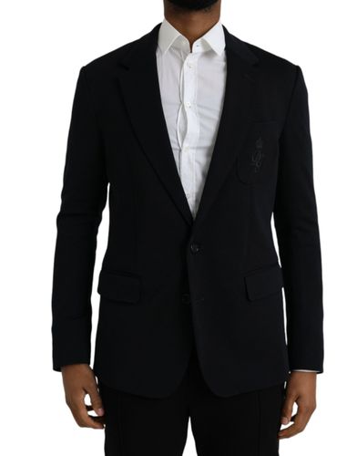 Wool Single Breasted Coat Men's Blazer - Dolce & Gabbana - Modalova