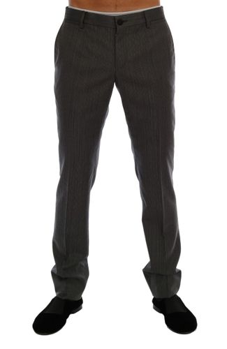 Wool Striped Formal Men's Pants - Dolce & Gabbana - Modalova